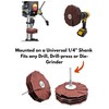 LINE10 Tools 4-inch Sanding Mop Kit, Moulding Flap Wheel Sander
