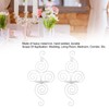 2 Sets Wall Candle Holder Foldable European Style Swirl Wrought