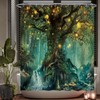 Ulticool Shower Curtain - Fairy Tale Elf Tree Magic Forest
