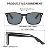 aisswzber Square Polarized Sunglasses for Women Men Classic Trendy Stylish