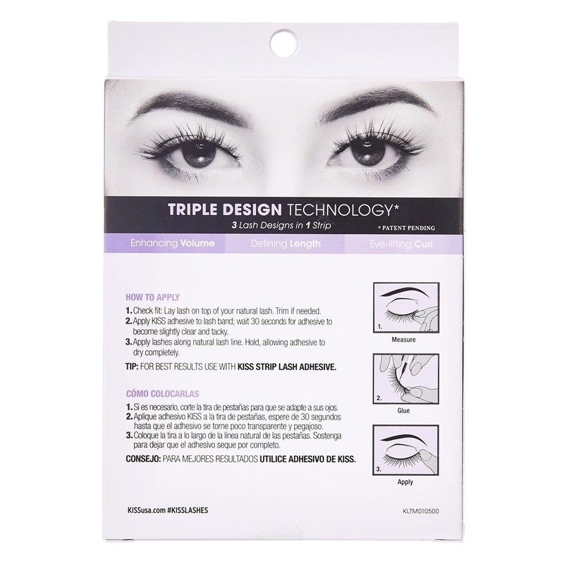 Kiss Lash Couture Triple Push-Up Collection Bombshell (Pack of 2)
