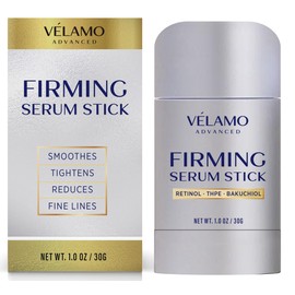 VELAMO ADVANCED Retinol Firming Serum Stick: Visibly Tightens Firms Wrinkles Fine Lines for Face Neck Chest - with THPE Bakuchiol Antioxidants Paraben Fragrance Cruelty Free for Men & Women 1.0 OZ/30g