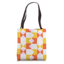 Colorful Abstract Checkerboard Patchwork Pattern Design Tote Bag