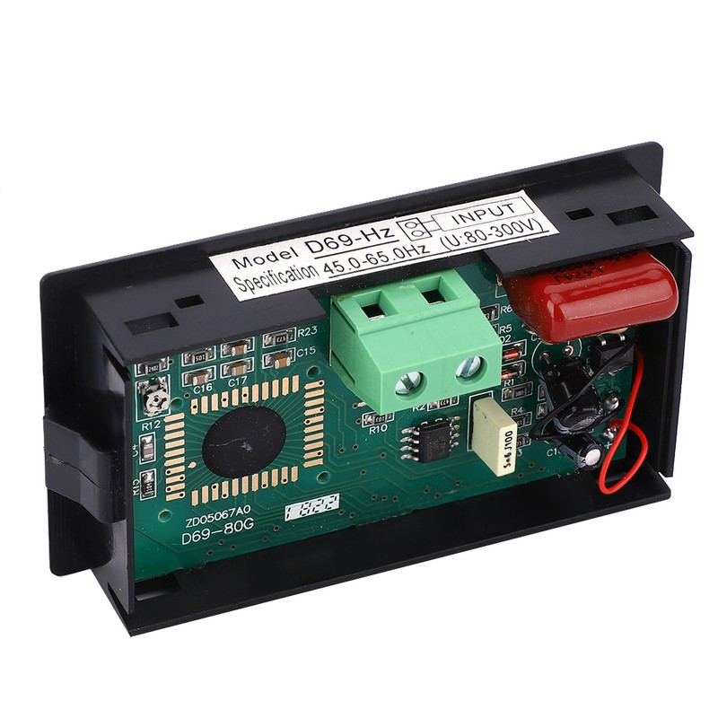 D69‑HZ Digital Display Frequency Meter 45.0~65.0Hz AC80~300V Cymometer with LCD