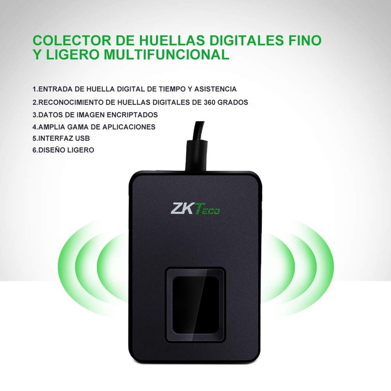 ZKT eco Lector de Huellas Digitales USB Lector de Huellas