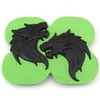 Wolf Wolf Car 3D Emblem Sticker Metal Left Right Easy