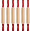 Bedwina Mini Rolling Pin 7.5 Inch (6 Pack) Kids Rolling