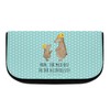 Mr. & Mrs. Panda Bears with Hat Cosmetic Bag, turquoise,