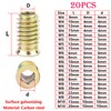 Qrity Pack of 20 Threaded Inserts Nuts, Screw Nuts, M4