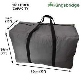 Kingsbridge Storage Bag Travel Bag 160L Double Stitching on Strong 600D Fabric - Ideal for Camping Travelling Moving Home Tent Storage Bedding Under Bed Storage 85x35x55cm