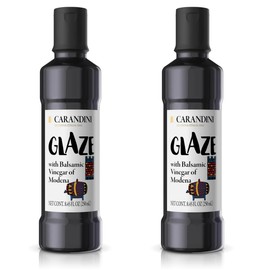 CARANDINI Glaze with Balsamic Vinegar of Modena –– Non-GMO, Vegan, Gluten-Free, No Added Sugar – Made in Italy, 8.45 Fl Oz - Pack of 2