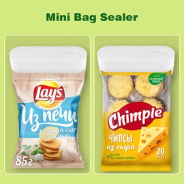 Mini Bag Sealer, 3 in 1 Heat Sealer,Handheld Heat Vacuum Sealer with 3 Modes Thin, Medium And Thick bags Built-in 3000mAh Batteries Portable Resealer Machine for Plastic Bags Food Storage Snacks