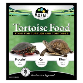 Mozaic Tortoise Food & Turtle Pellets Supplement - Complete Formulated Diet for Sulcata & Desert & Other Pet Tortoises, Essential Amino Acids & Nutrients, Economical Dry Pellet, 2 LB Bag