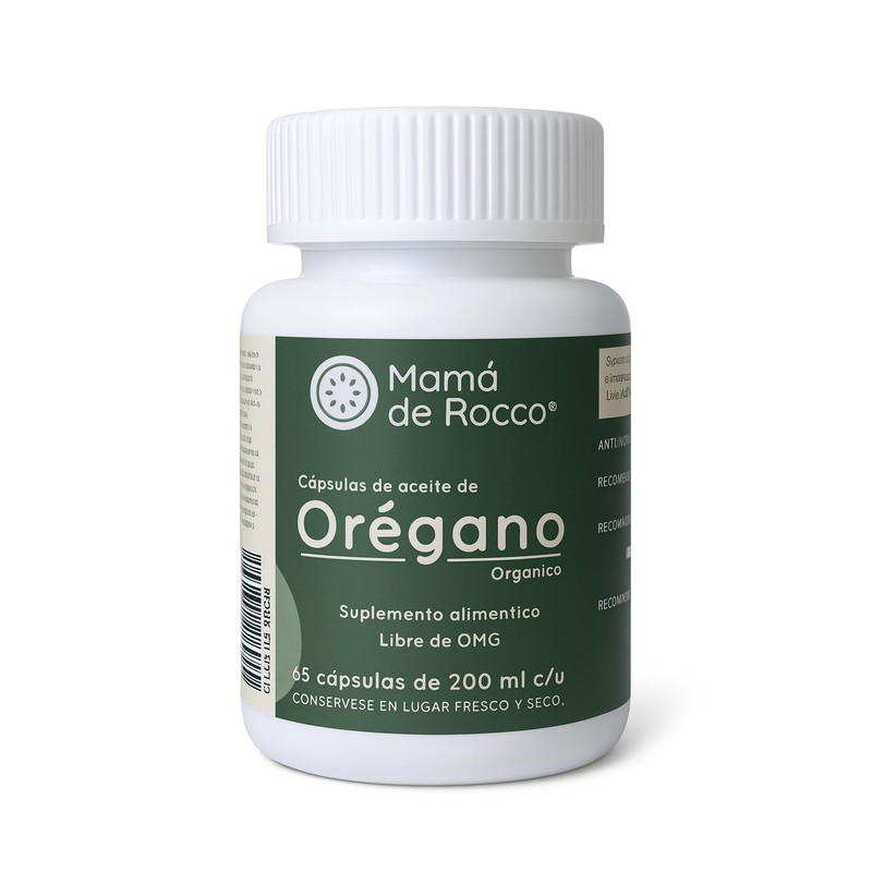 Cápsulas de Aceite de Orégano Orgánico | Suplemento Natural en