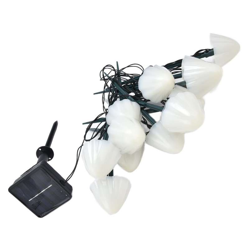 Mushroom Shaped Solar Light String Waterproof Dustproof Landscape Light with