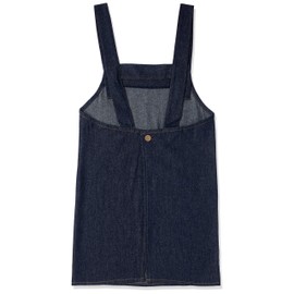 Edwin Kids' Apron, Denim, Back Button, 100% Cotton, With Both Side Pockets, navy