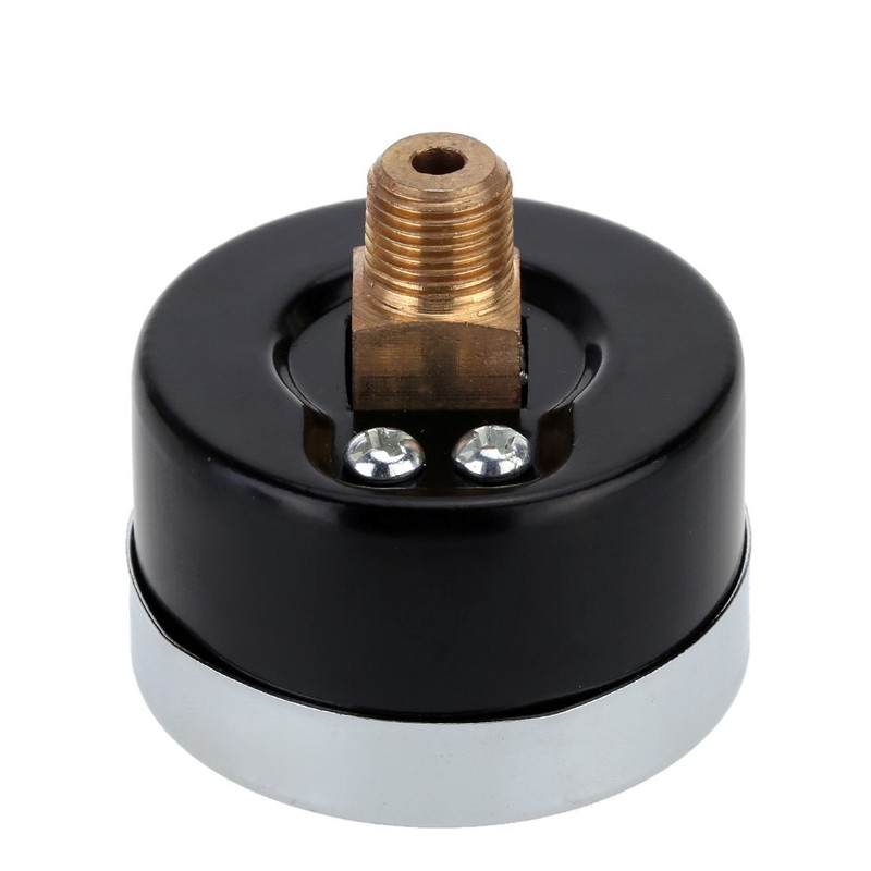 1/8" BSPT Air Compressor Hydraulic Pressure Gauge 0-60 PSI Back