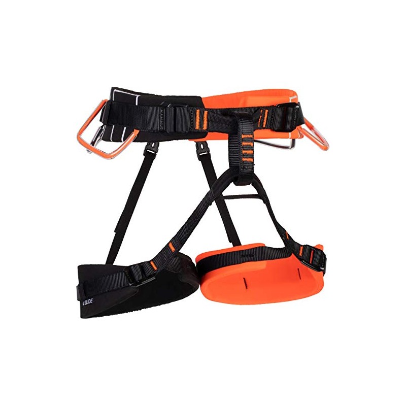Mammut 4 Slide Harness in Bright Orange/Black, M-XL