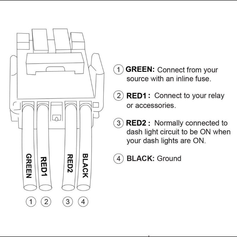 Horn Push Button Switch (ON)-Off Momentary Switch with Wiring Kit