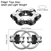 Gejoy Juego de Juguetes Fidget Incluir Cadena de Seis Rodillos