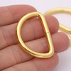 BIKICOCO Metal D-Rings Buckle, 1-1/4 Inch Non-Welded for Webbing Sewing