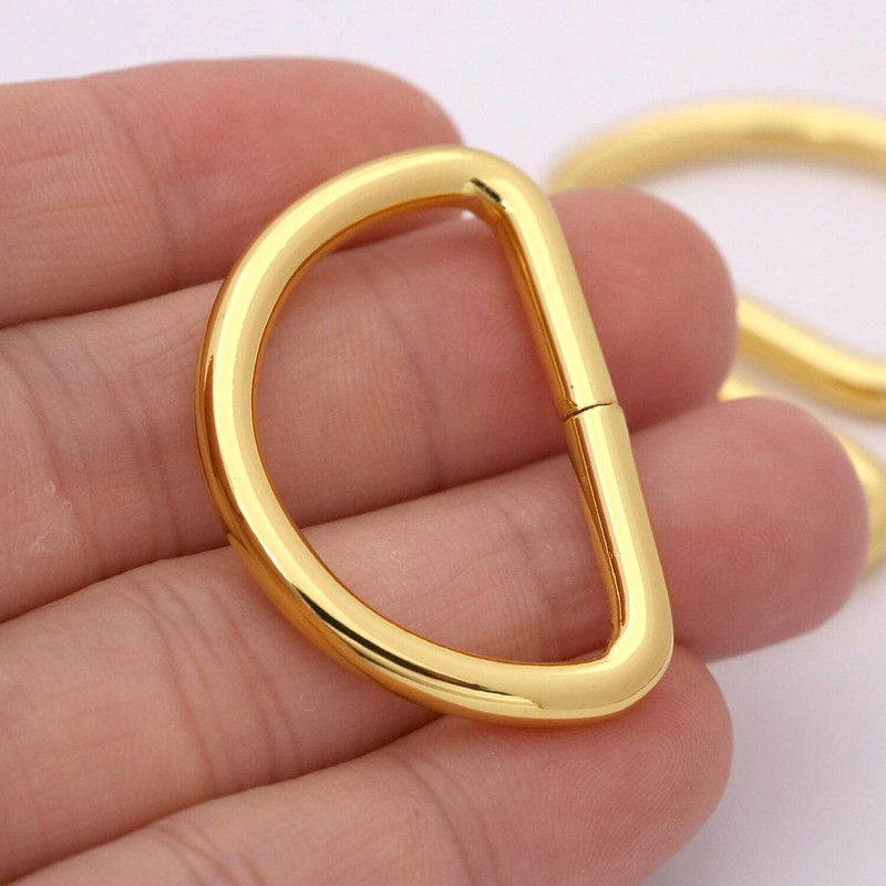 BIKICOCO Metal D-Rings Buckle, 1-1/4 Inch Non-Welded for Webbing Sewing