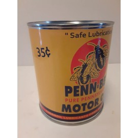 Penn-Bee Vintage Penn-Bee Motor Oil Can 1 qt. -  ( Re-pop Collectible )