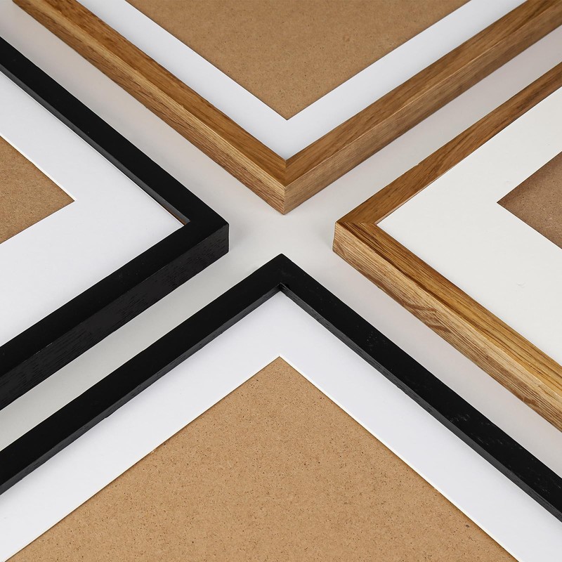 RaphelArt Oak Series 8x10 Solid Oak Picture Frame, Natural Grain