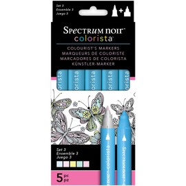 Spectrum SPECN-C-MSET3 Noir Colorista Set 3 Markers, Multi-Colour, 5-Piece