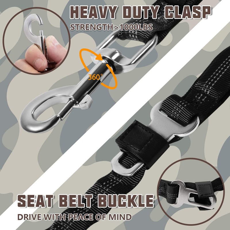 AUROTH Heavy Duty Bungee Dog Leash for Medium Large Breed