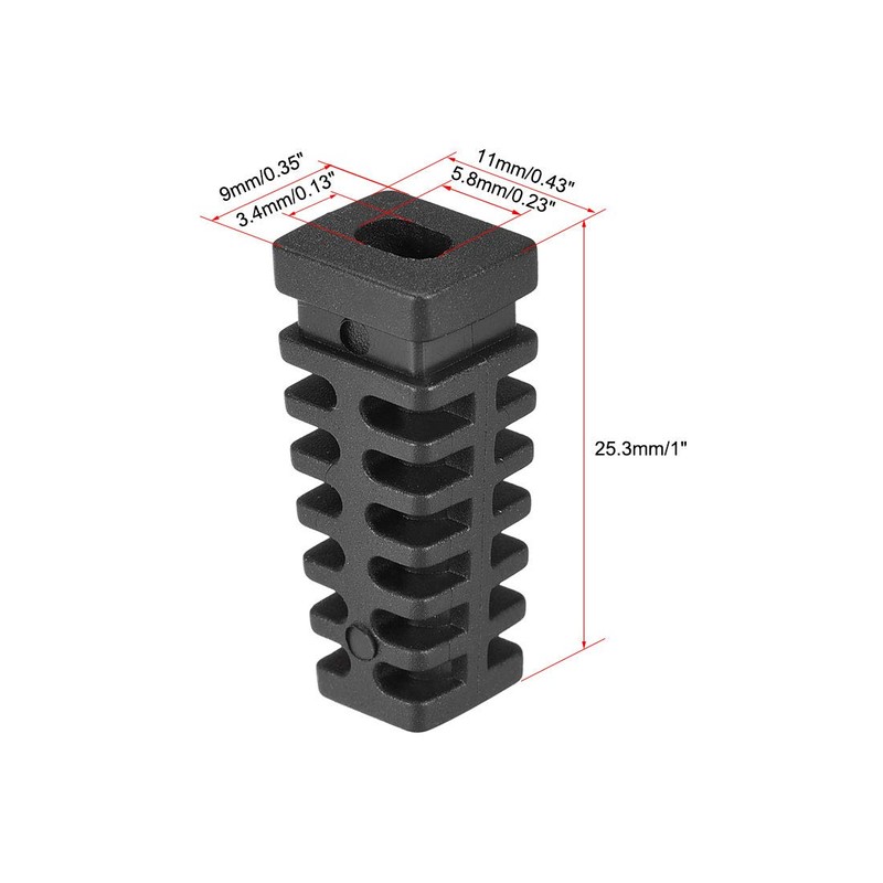 sourcing map Strain Relief Boots 25.3mm PVC Cord Protector Cover