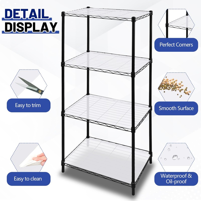 Sliner 8 Pack 18 x 48 Inch Wire Shelf Liner