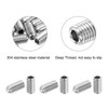 sourcing map 25Pcs Hex Socket Grub Screw, 1/4-28x1/2" 304 Stainless
