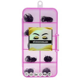 GORGEOUSLASH 30D Lashes, 500 premade volume lash fans, 0.03mm thickness, eyelash extensions (23mm - D Curl)