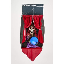 Worth Imports 27" Hanging Animated Crystal Ball Fortune Teller, RedPurpleBlackBlue
