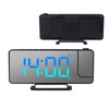 Projection Alarm Clock 7.4 Inch LED Mirror Digital Alarm Clock