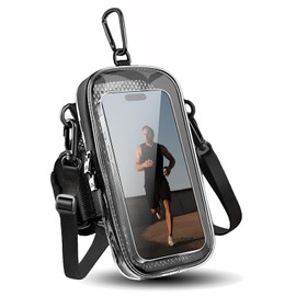 Wangyue Running Pouch, Smartphone, Arm Pouch, Running, Smartphone, Armband, For Arms/Wrists, Waterproof, Lightweight, Large Screen Smartphone Compatible, Outdoor, Sports, Work, Commuting, Unisex