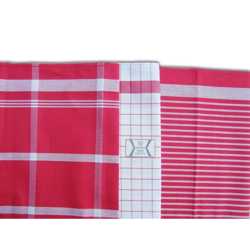 ZW-HL Tea Towels, Pack of 3, Red