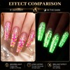 Fluorescent Nail Glitter Sequins Set for Gel Nails, Halloween Flakes