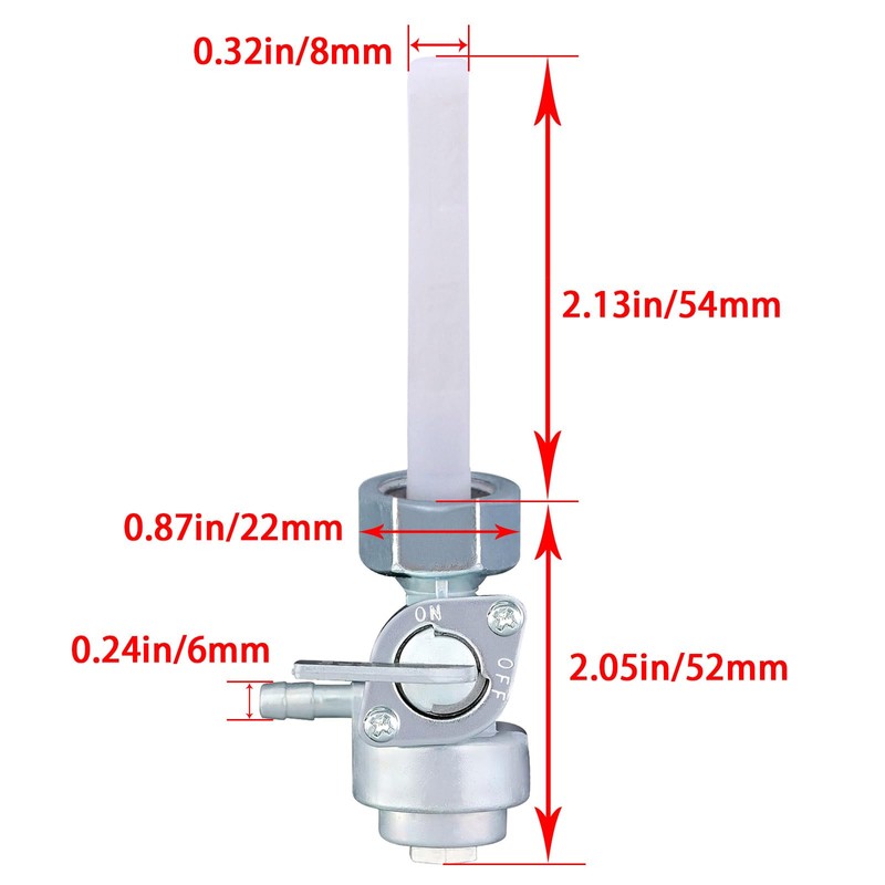 DVBB M16x1.5mm Generator Fuel Shut Off Petcock Valve Compatible with