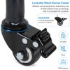 Tossbiss Laptop Tripod on Wheels with 2 Shelves, Portable Projector