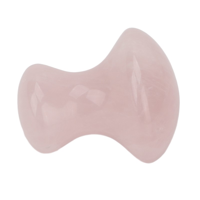 Scraping Stone Tool Mushroom Shape Pink Rose Quartz Gua Sha