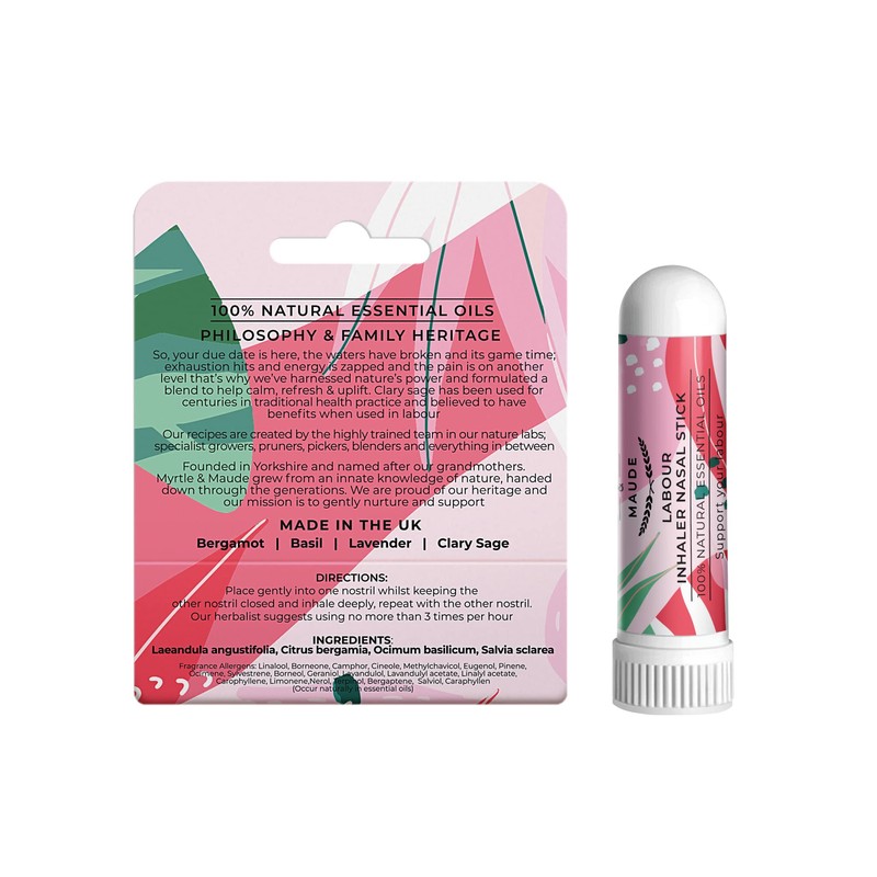 Myrtle & Maude - Labour Preparation Aromatherapy Inhaler Nasal Stick