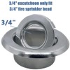 UCCKEYI Fire Sprinkler Head Escutcheon Plate Standard Cover Trim Ring