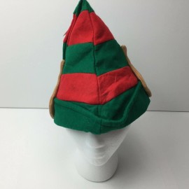 Holiday Time Christmas Elf Hat With Ears Red Green Costume Party