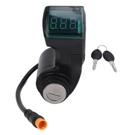 Electric Scooter Handle Switch Lock 3 Pin Waterproof Handlebar Switch Lock with 2 Keys for Kugoo M5