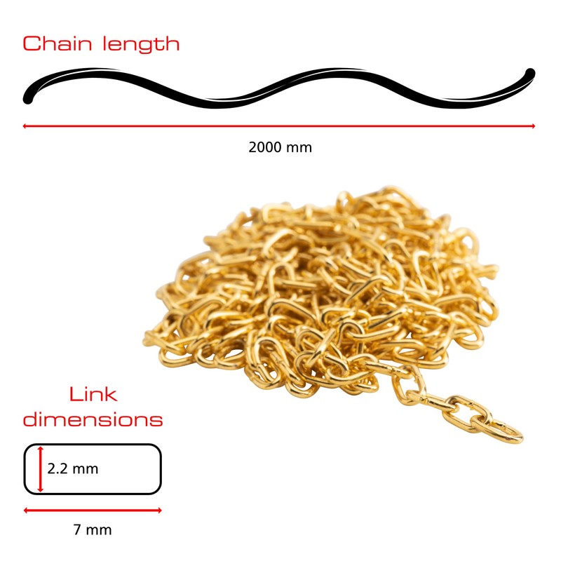 Sterling CLB15L2 Clock Chain, Brass