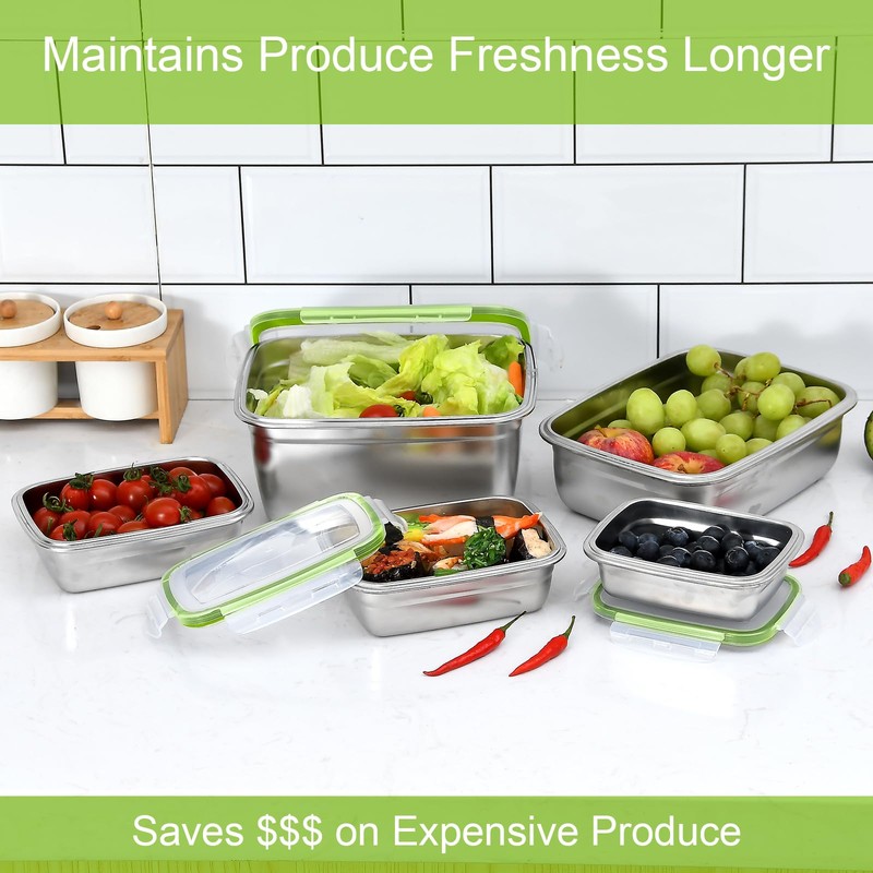 UPTRUST Stainless Steel Food Storage Containers | Leak Proof &