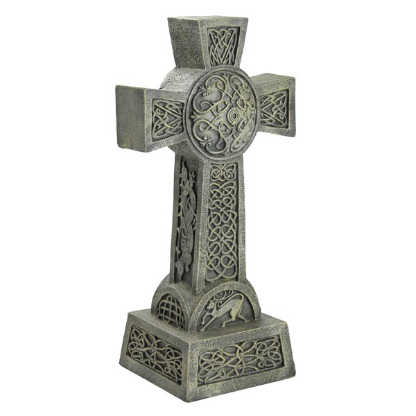Design Toscano DB25692 Donegal Celtic High Irish Cross Memorial Statue, Single