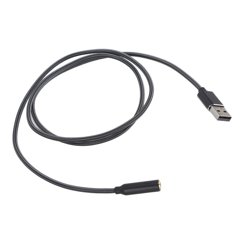 USB Sound Card USB to 3.5mm Jack Sound Adapter External